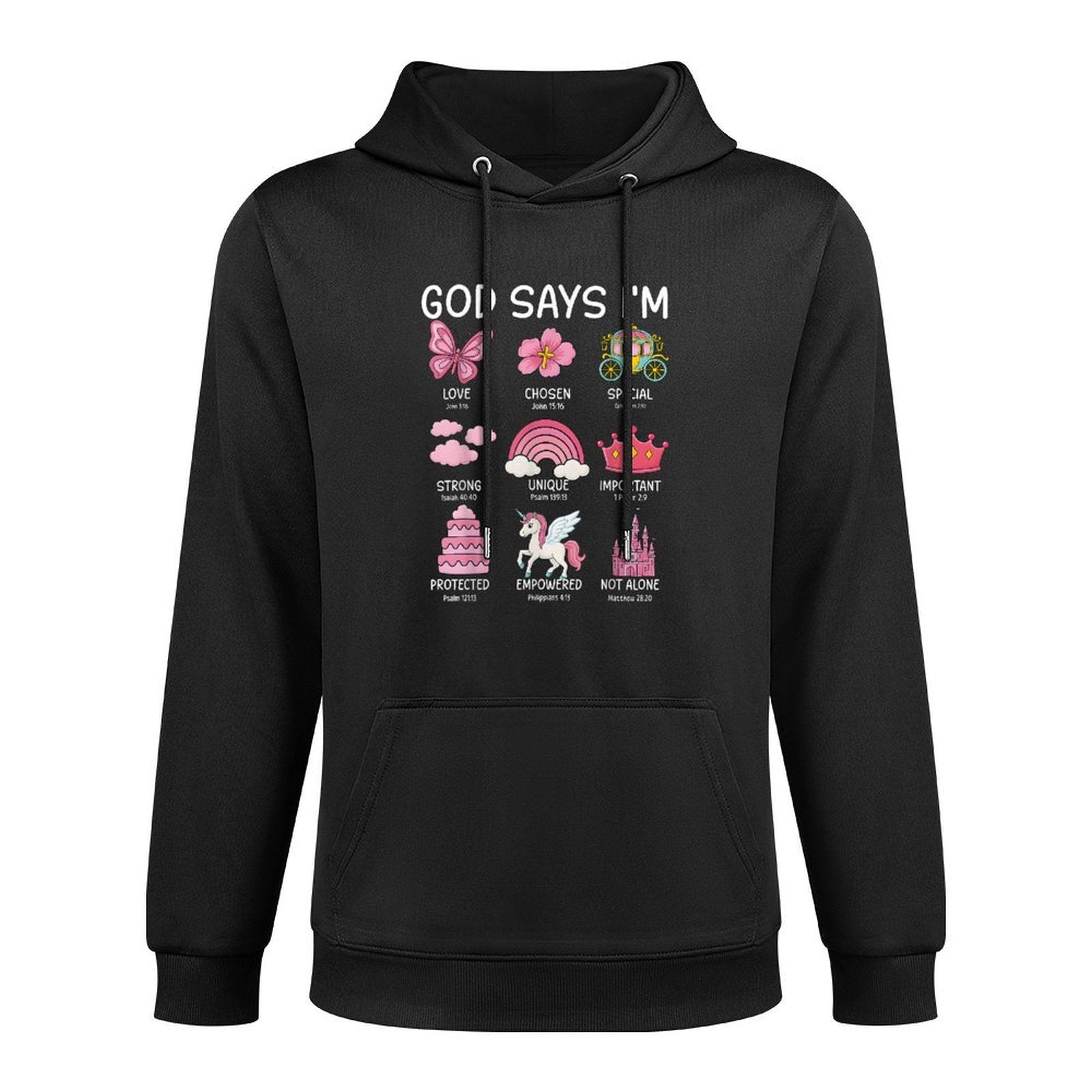 Christian God Say I Am Princess Cute Jesusn Girl Toddler Colorfast Hoodie
