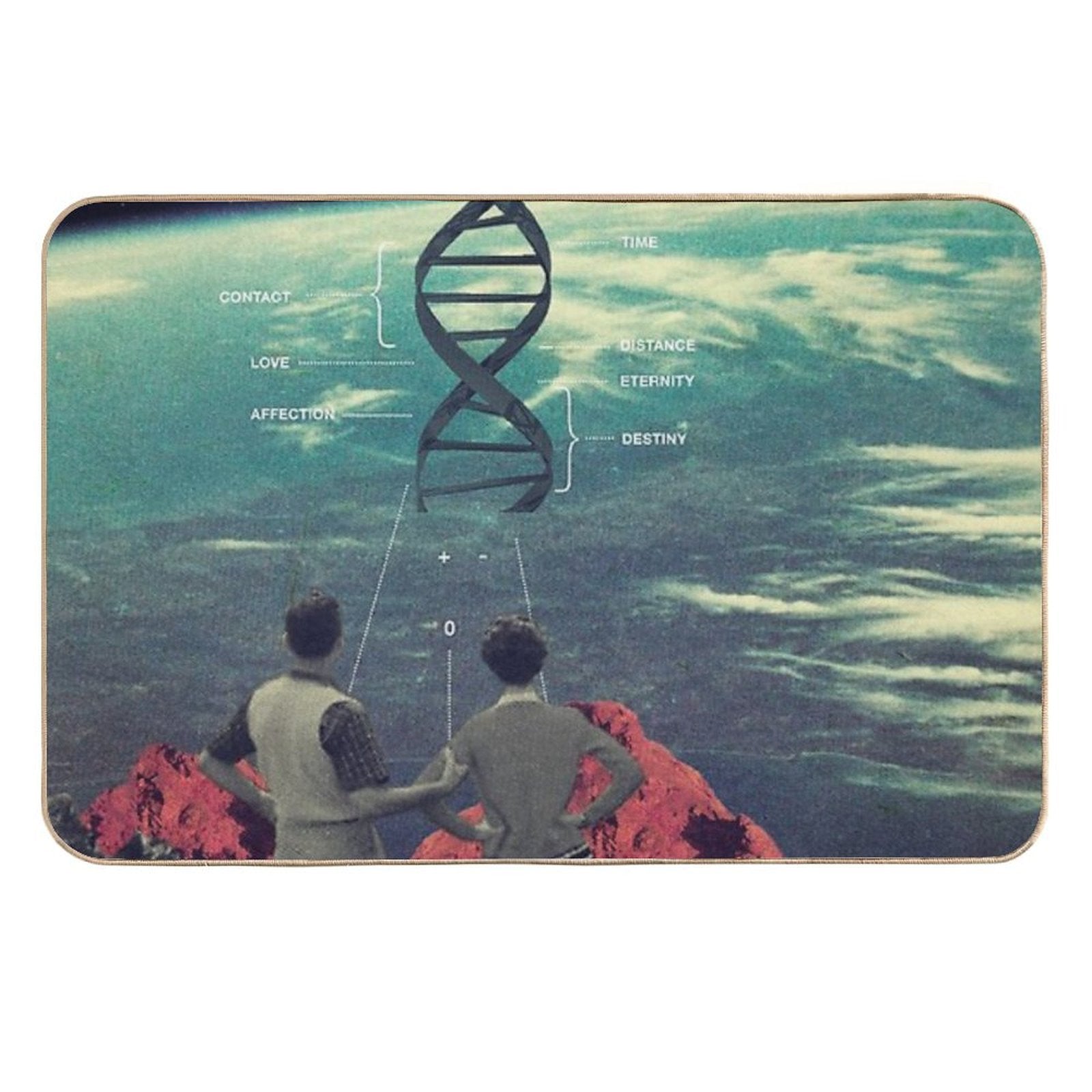 Distance And Eternity  Repositionable Bath Mat