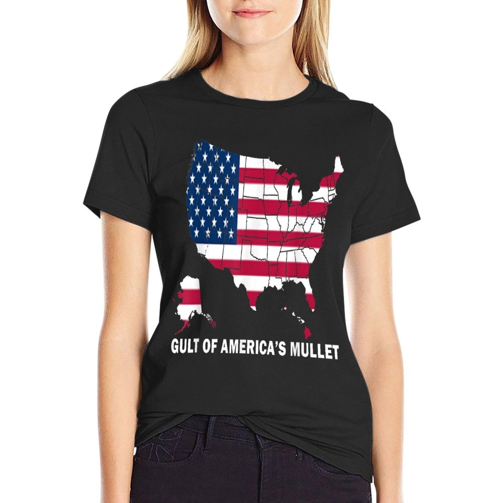 4th Of July Funny Gulf Of America's Mullet  Breathable T-Shirt