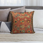 17th Century Isfahan Or Kerman Persian Rug Print Soft Skin-Friendly Throw Pillow