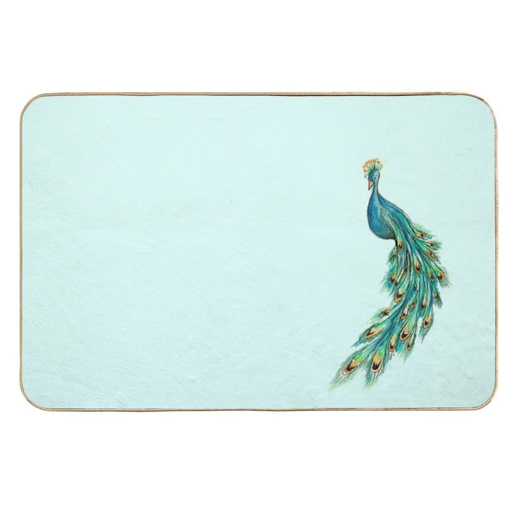 Peacock  Fade-Resistant Bath Mat