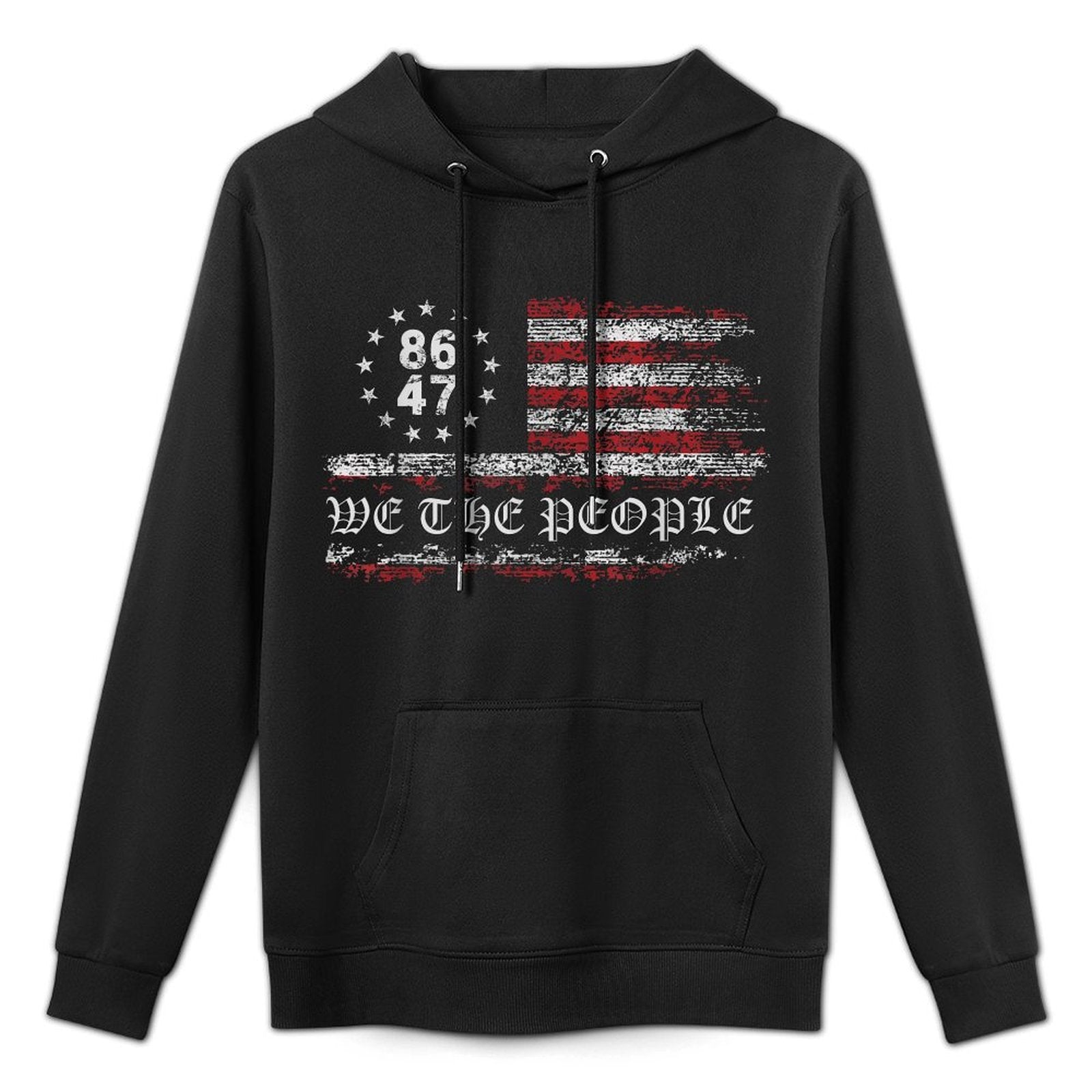 Anti Trump 8647 86 47 US We The People Impeach 47 Machine Washable Hoodie