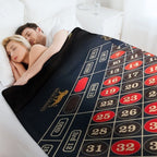 Roulette, Gambling,dice,casino Plush Throw Blanket