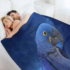Hyacinth Macaw Compact Throw Blanket