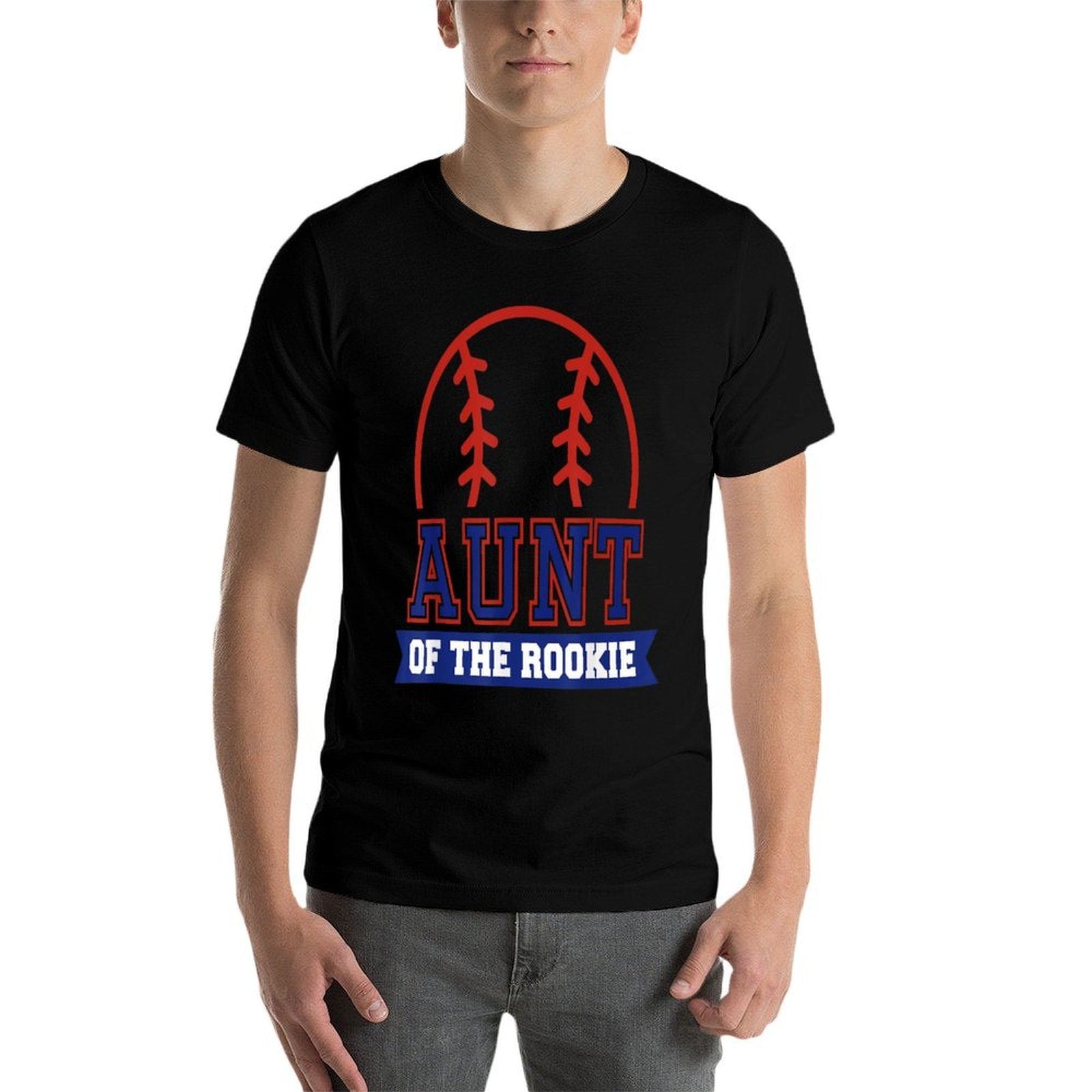 Aunt of Rookie 1st Birthday Baseball Theme Matching Party  Slim-fit Cut T-Shirt