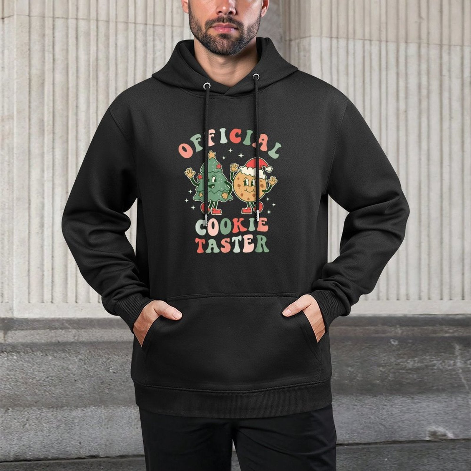 Official Cookie Taster  Christmas Cookie Taste Tester Baker Machine Washable Hoodie