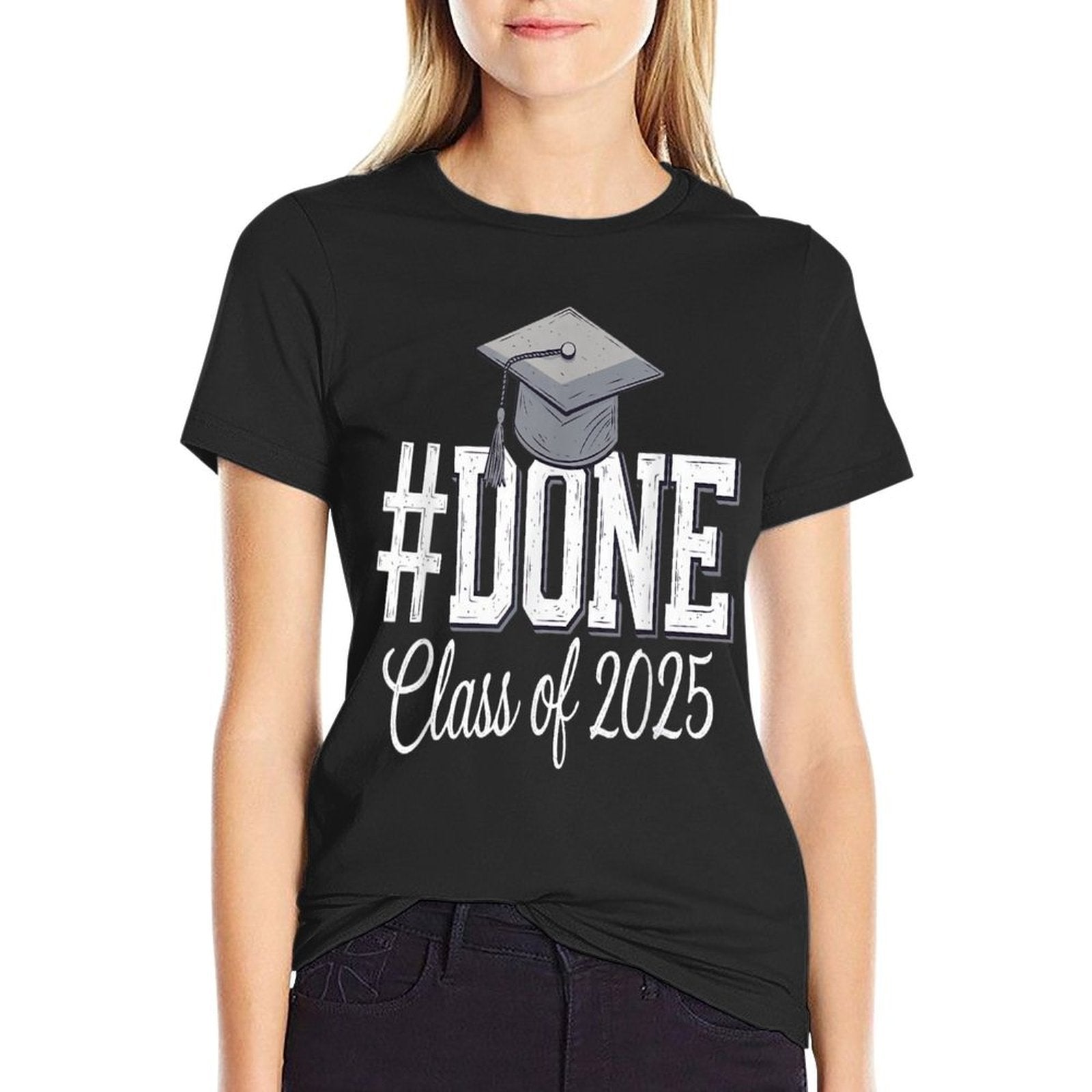 #DONE Class of 2025 Graduation for Her Him Grad Seniors 2025  Breathable T-Shirt