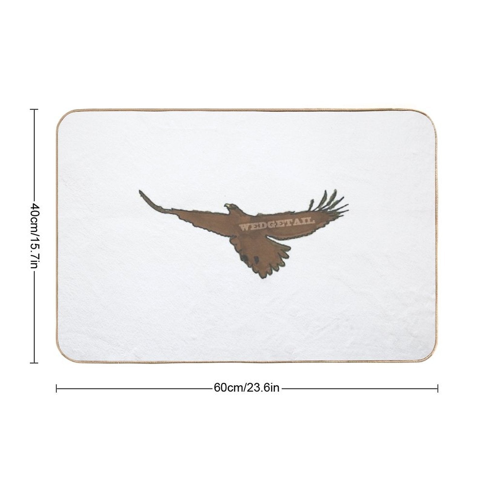 Wedge-Tailed Eagle Silhouette – Sky Ruler  Eco-Friendly Bath Mat