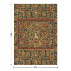 Medieval Unicorn Floral Tapestry Shrink-resistant Throw Blanket