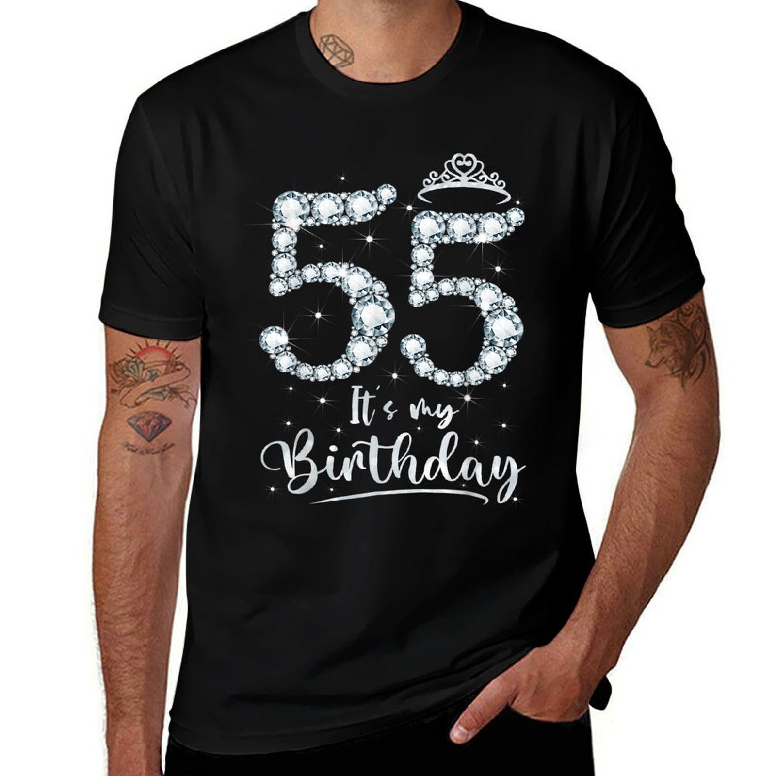 55 It's My Birthday 55 Years Old 55th Birthday Women Gift  Durable T-Shirt