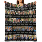 22 Seasons in Midsomer - Pattern Travel-friendly Throw Blanket