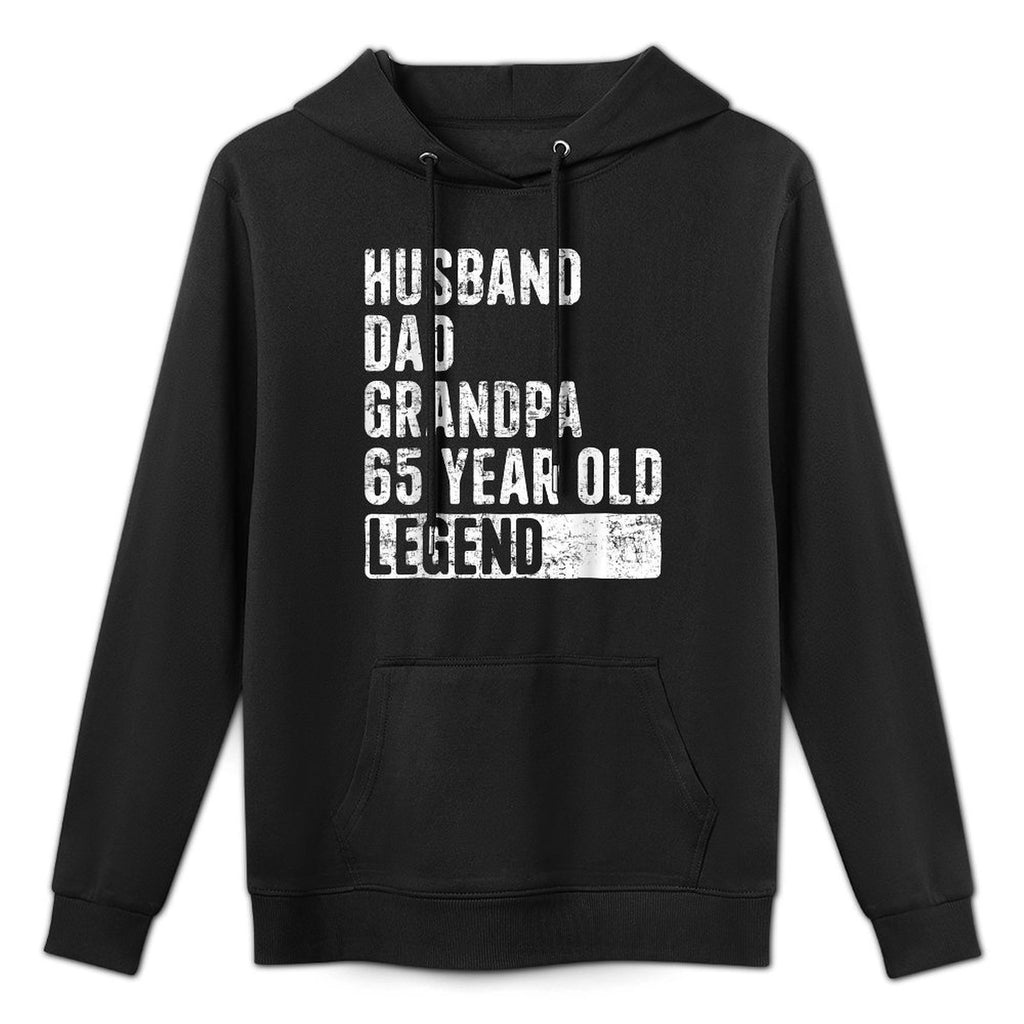 Husband Dad Grandpa 65 Year Old Legend 65th Birthday Unisex Design Hoodie