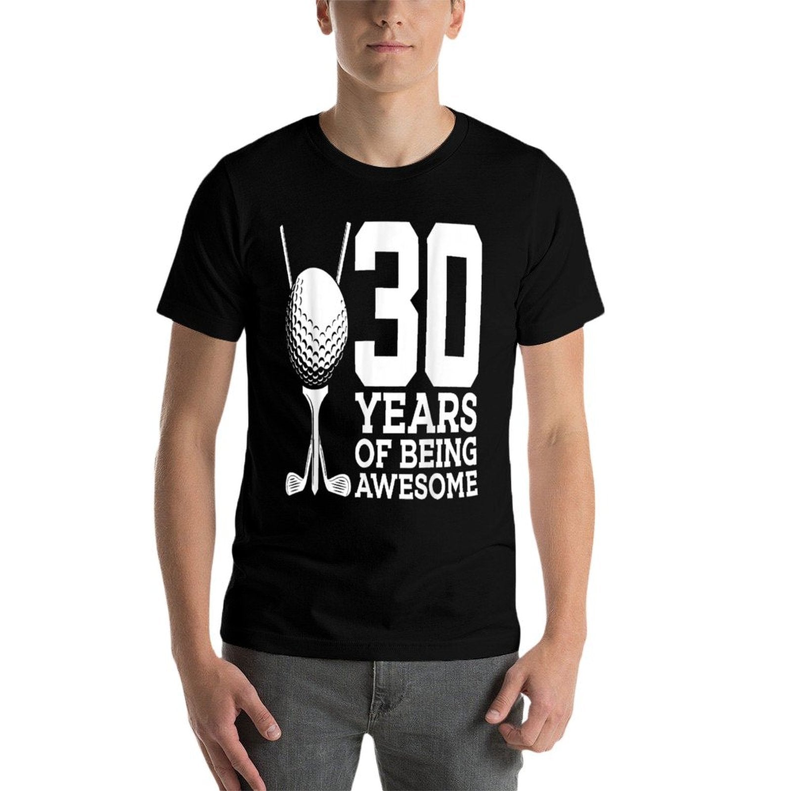 30 YEARS OF BEING AWESOME GOLF 30TH BIRTHDAY  Vintage-inspired T-Shirt