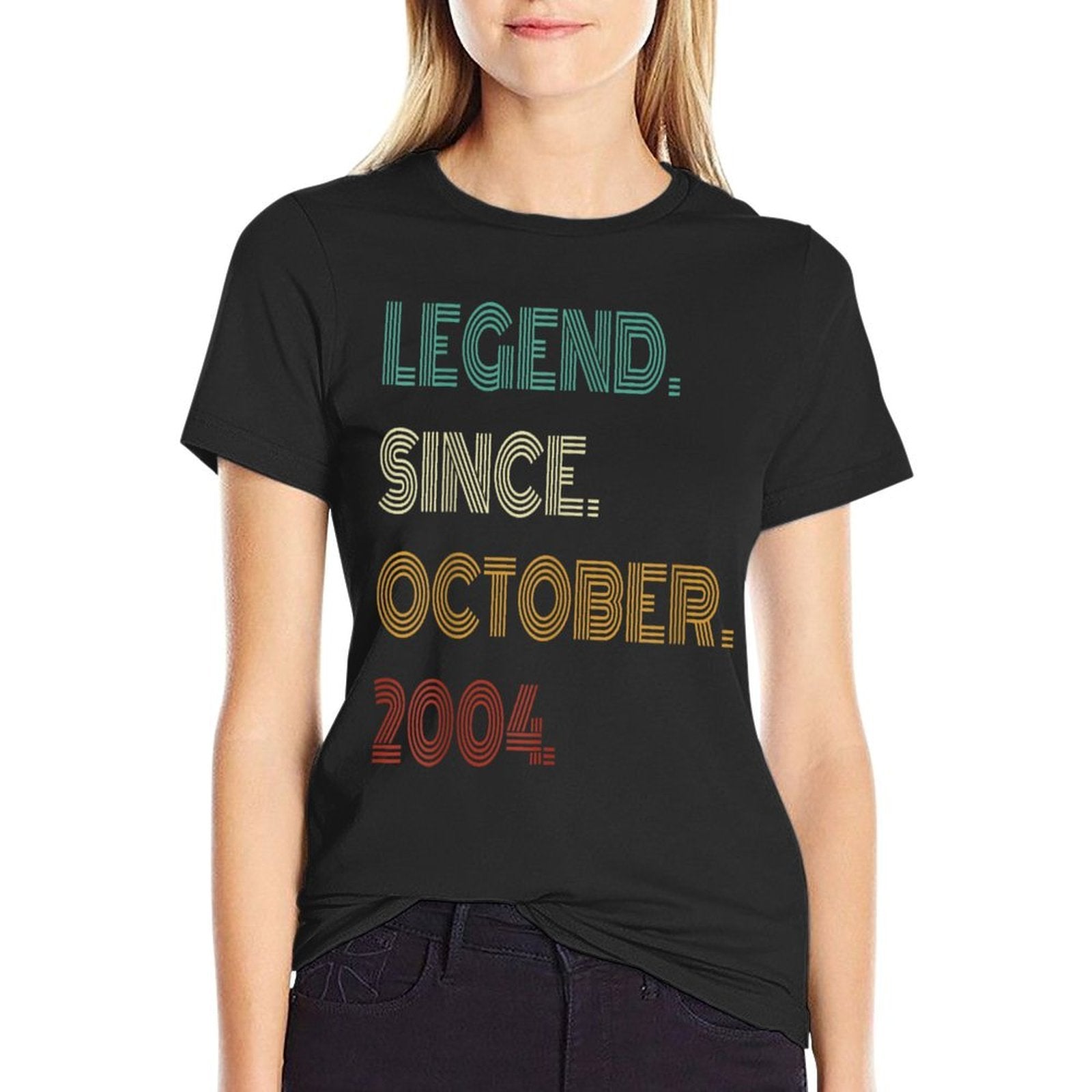 21 Years Old Legend Since October 2004 21st Birthday  Quick-drying T-Shirt
