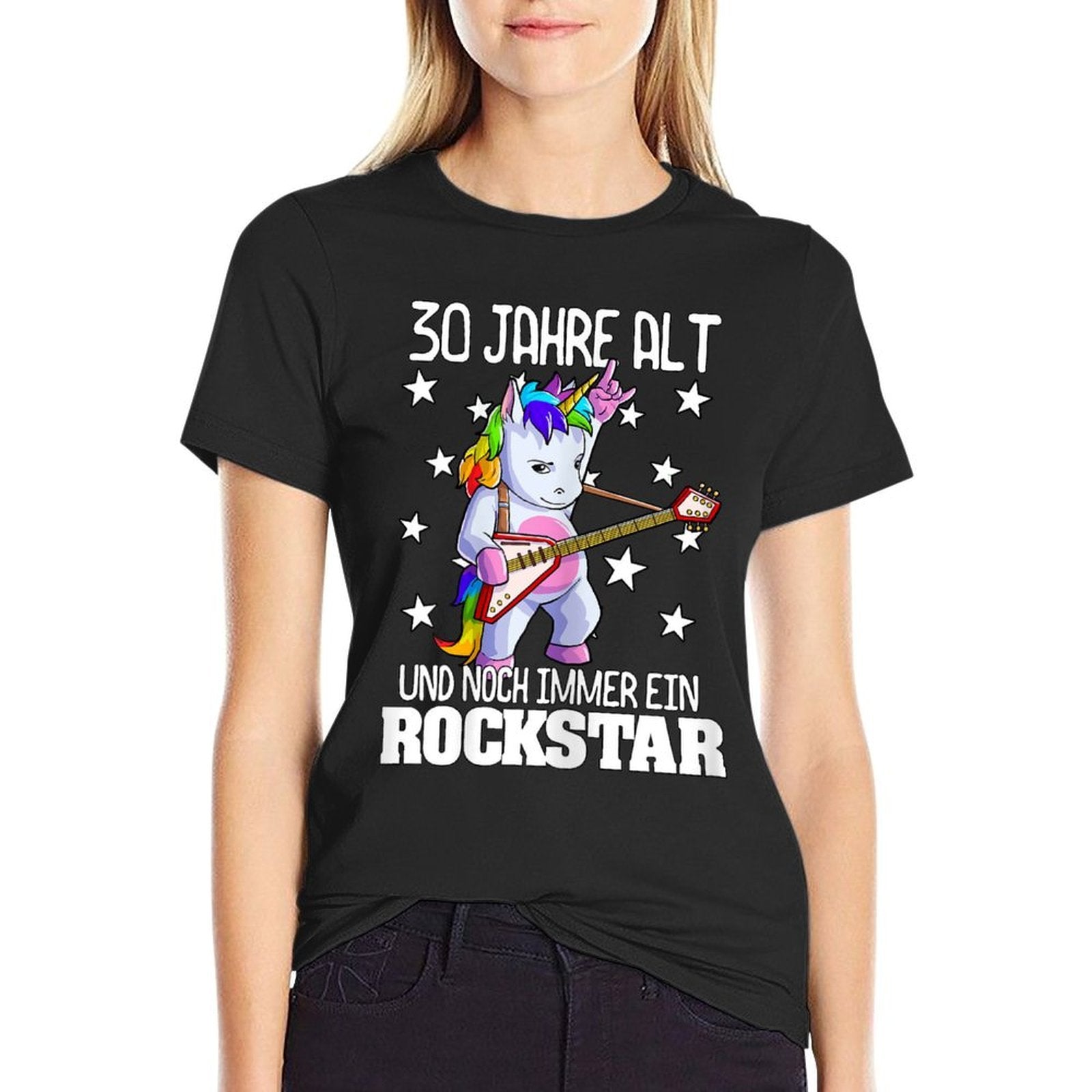 30th Birthday Ladies Unicorn Women Gift  Relaxed-fit T-Shirt