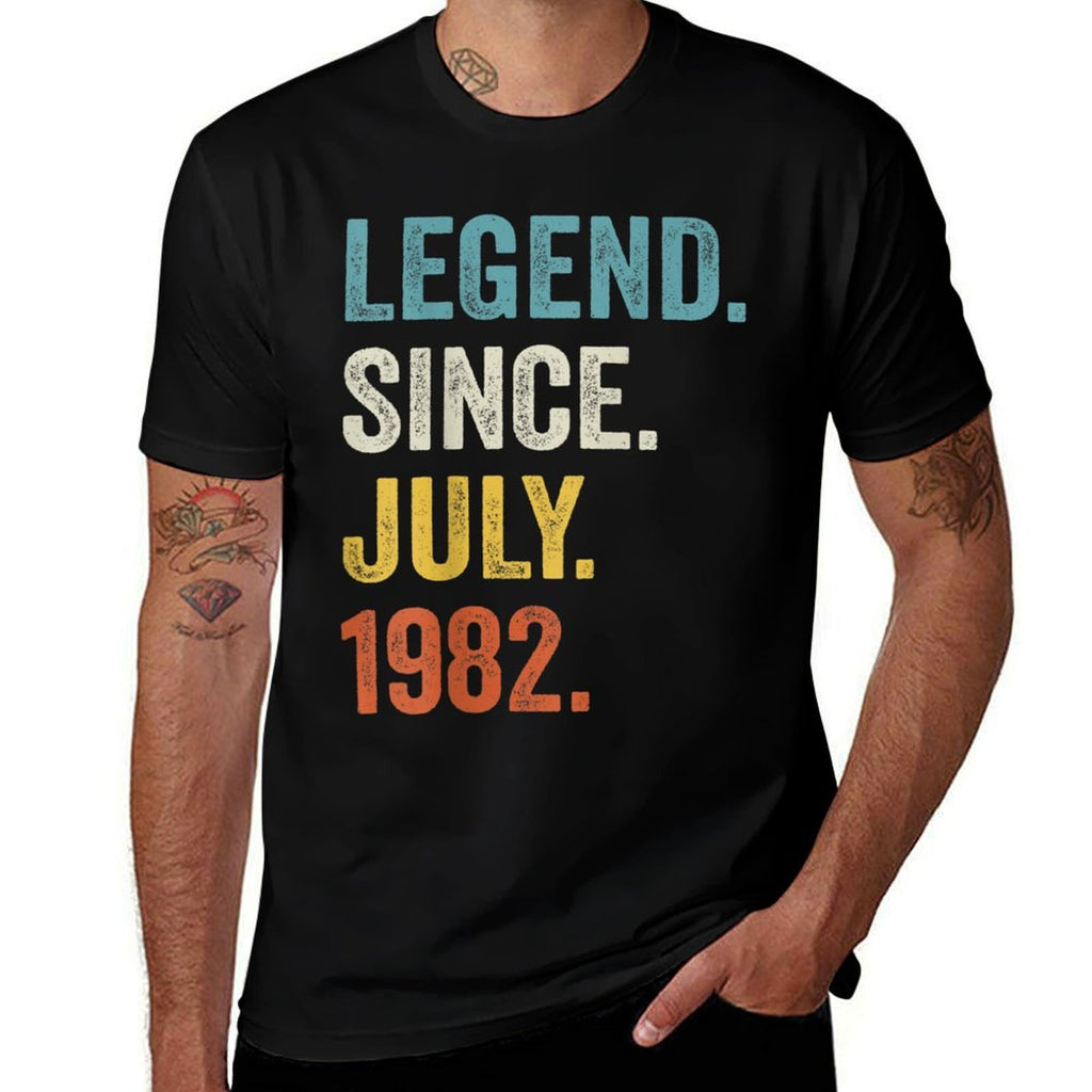40 Years Old Legend Since July 1982 40th Birthday  Durable T-Shirt
