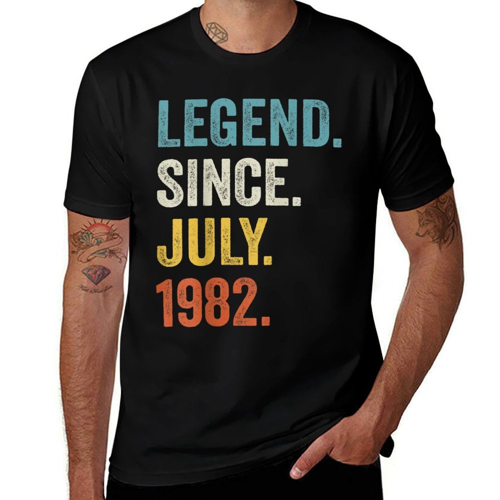 40 Years Old Legend Since July 1982 40th Birthday  Durable T-Shirt