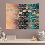 Ombre Dream Cubes Tapestry