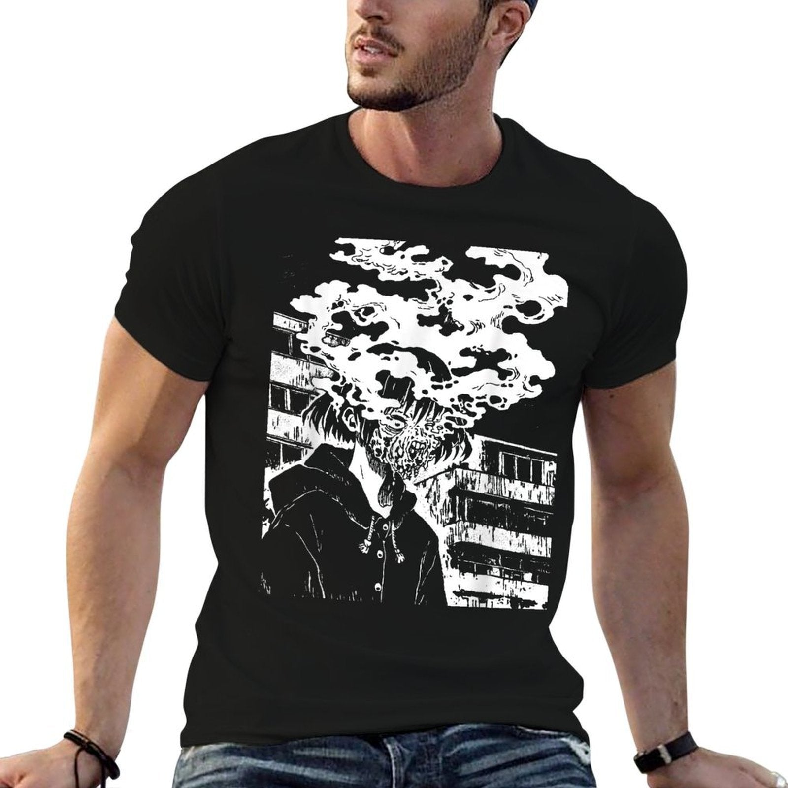 Horror Anime Manga  Japan Japanese Creepy Kawaii Goth  Wrinkle-resistant T-Shirt