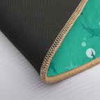 Teal Whale Shark  Easy To Clean Bath Mat