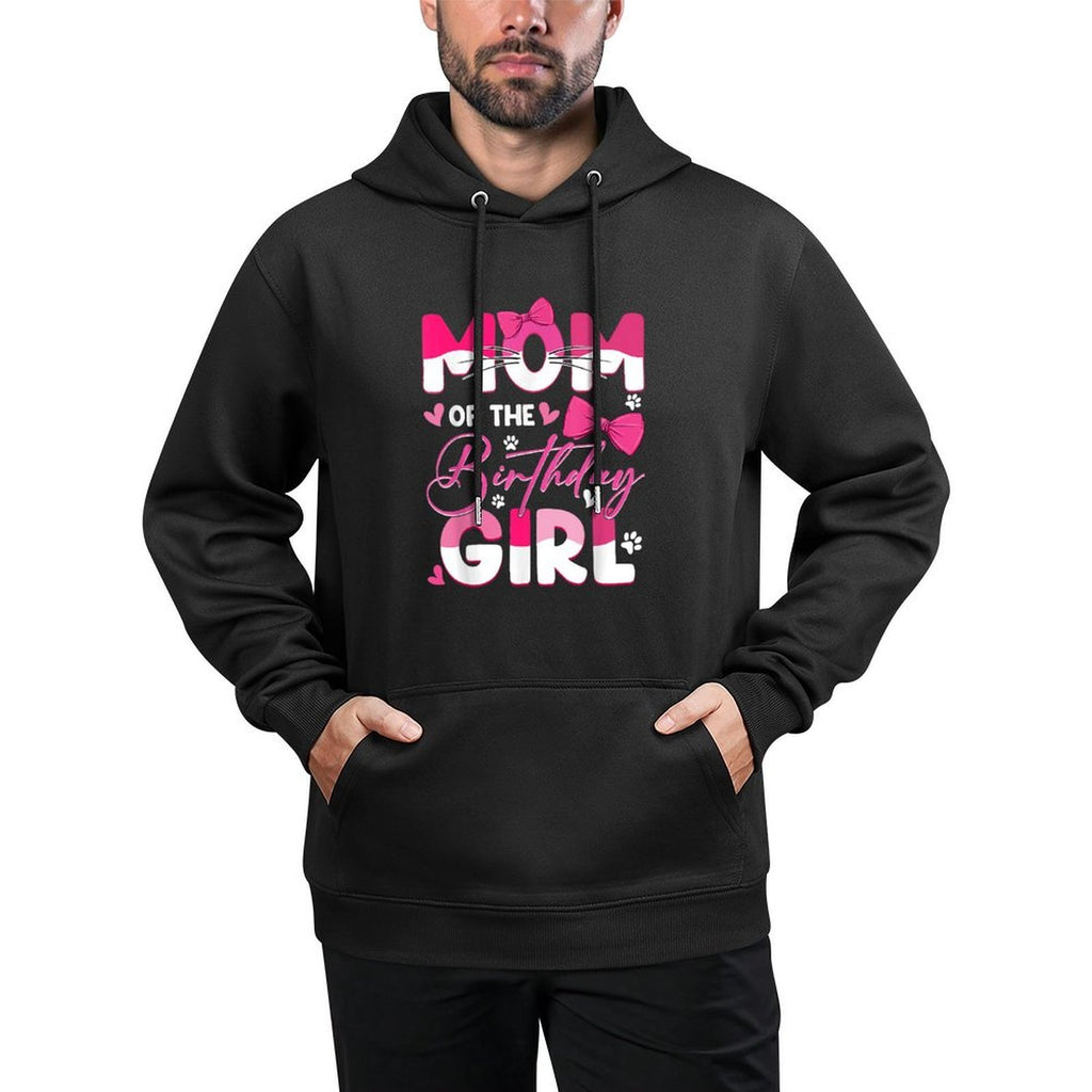 Mom Of The Birthday Girl Cat Kitty Family Matching Casual Wear Hoodie
