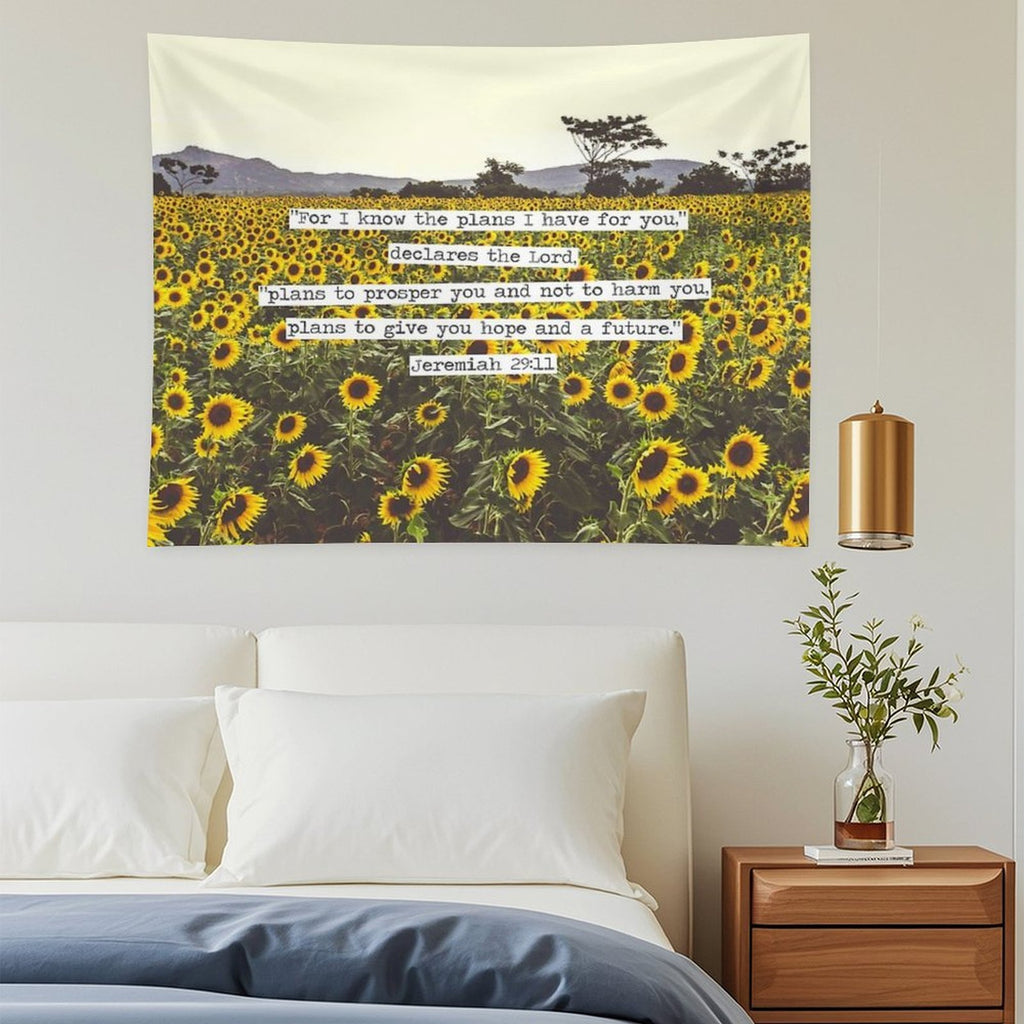 Jeremiah Sunflowers Tapestry