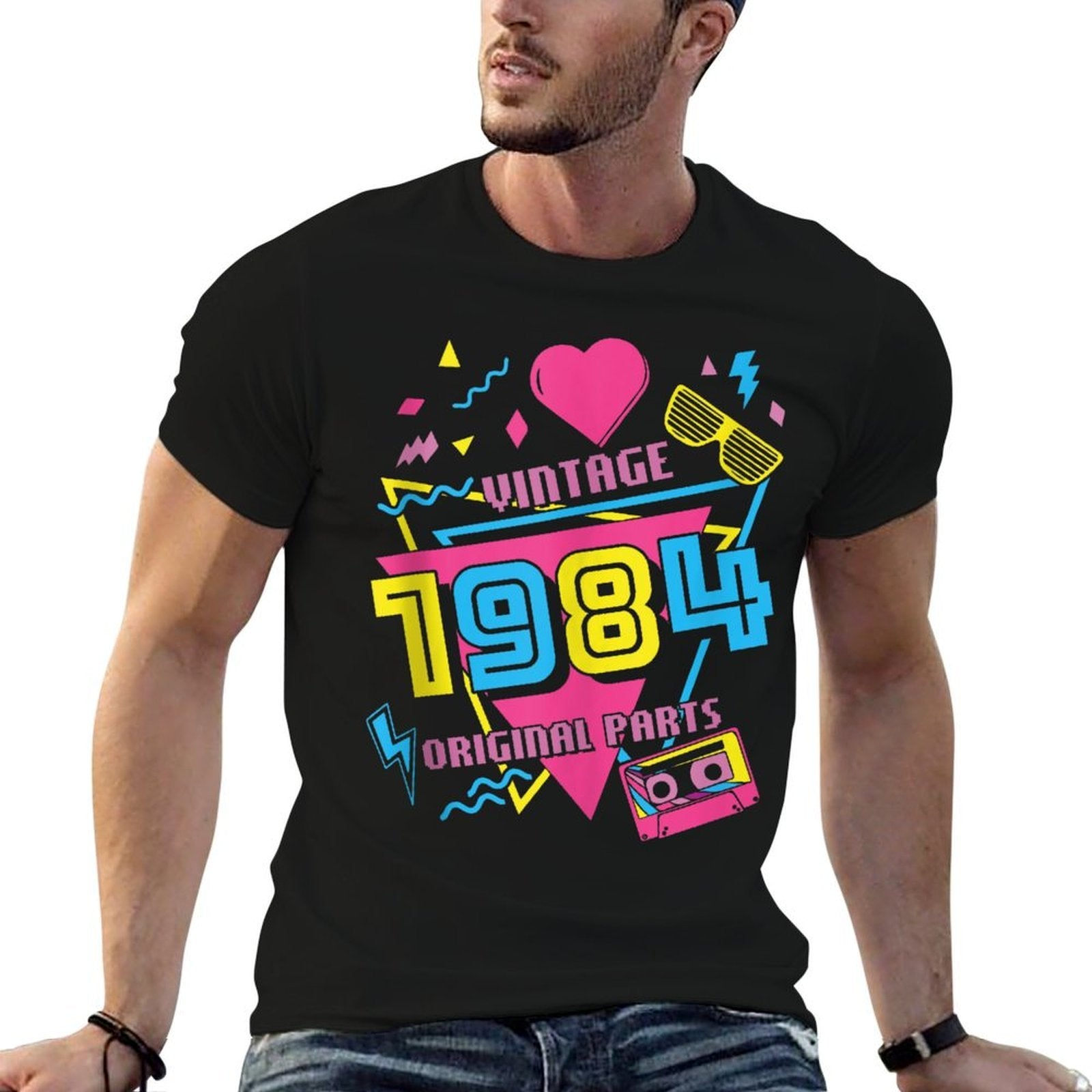 40th Birthday Vintage 1984 80's Vintage Retro I Love The 80s Comfortable T-Shirt