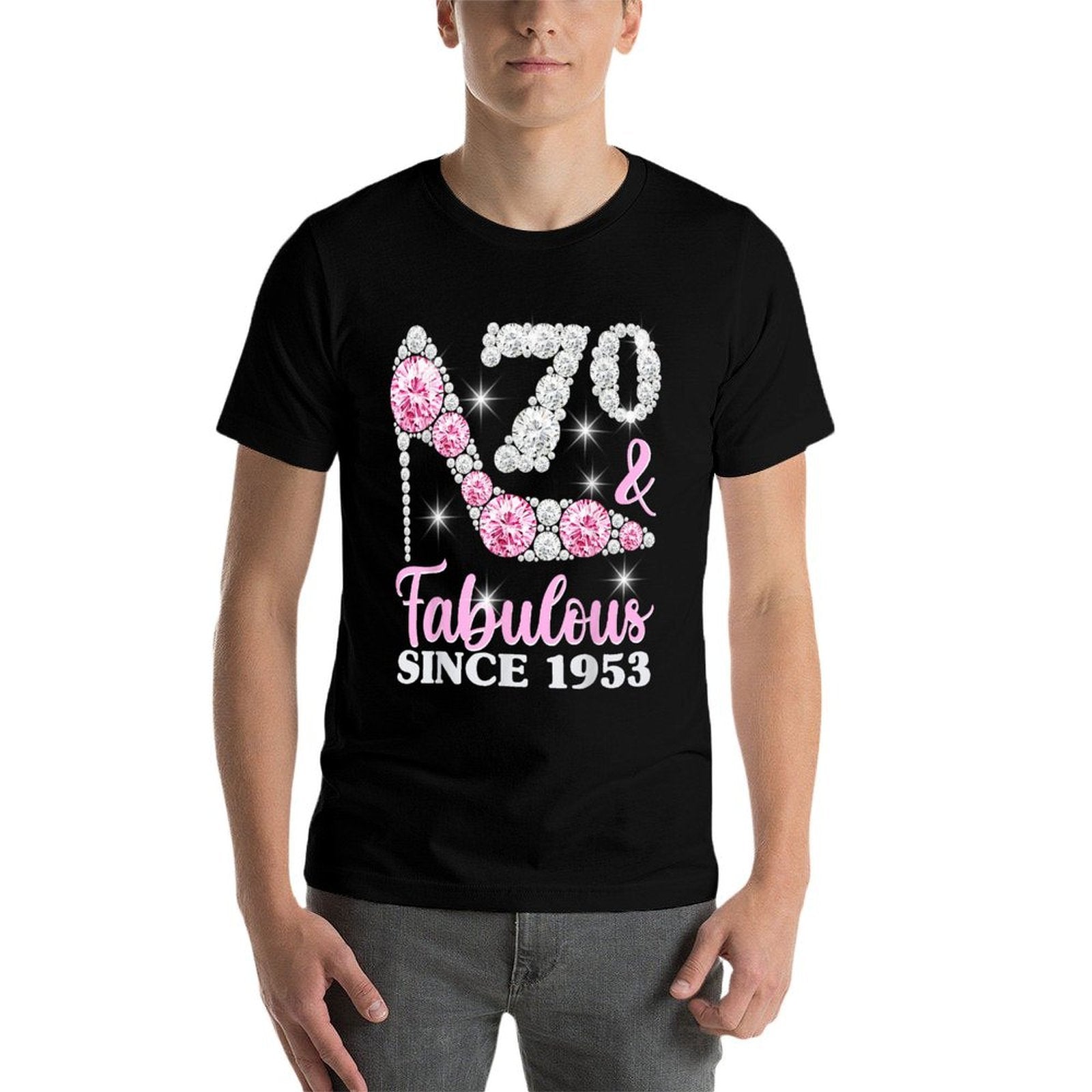 70th Birthdays For Women, 70 And Fabulous 1953 Heels  Summer-ready Fabric T-Shirt