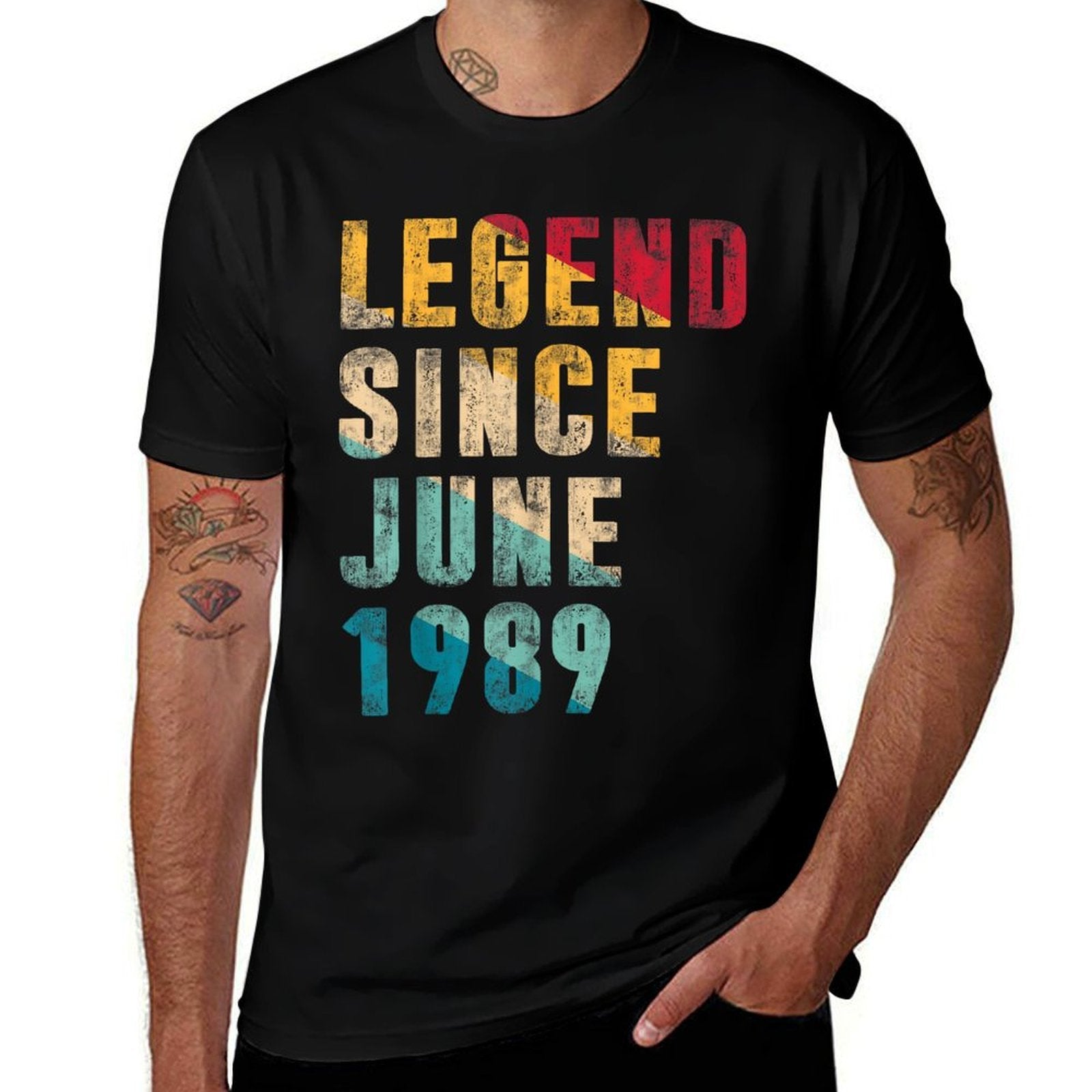 35 Years Old Bday Gifts Legend Since June 1989 35th Birthday  Quick-drying T-Shirt