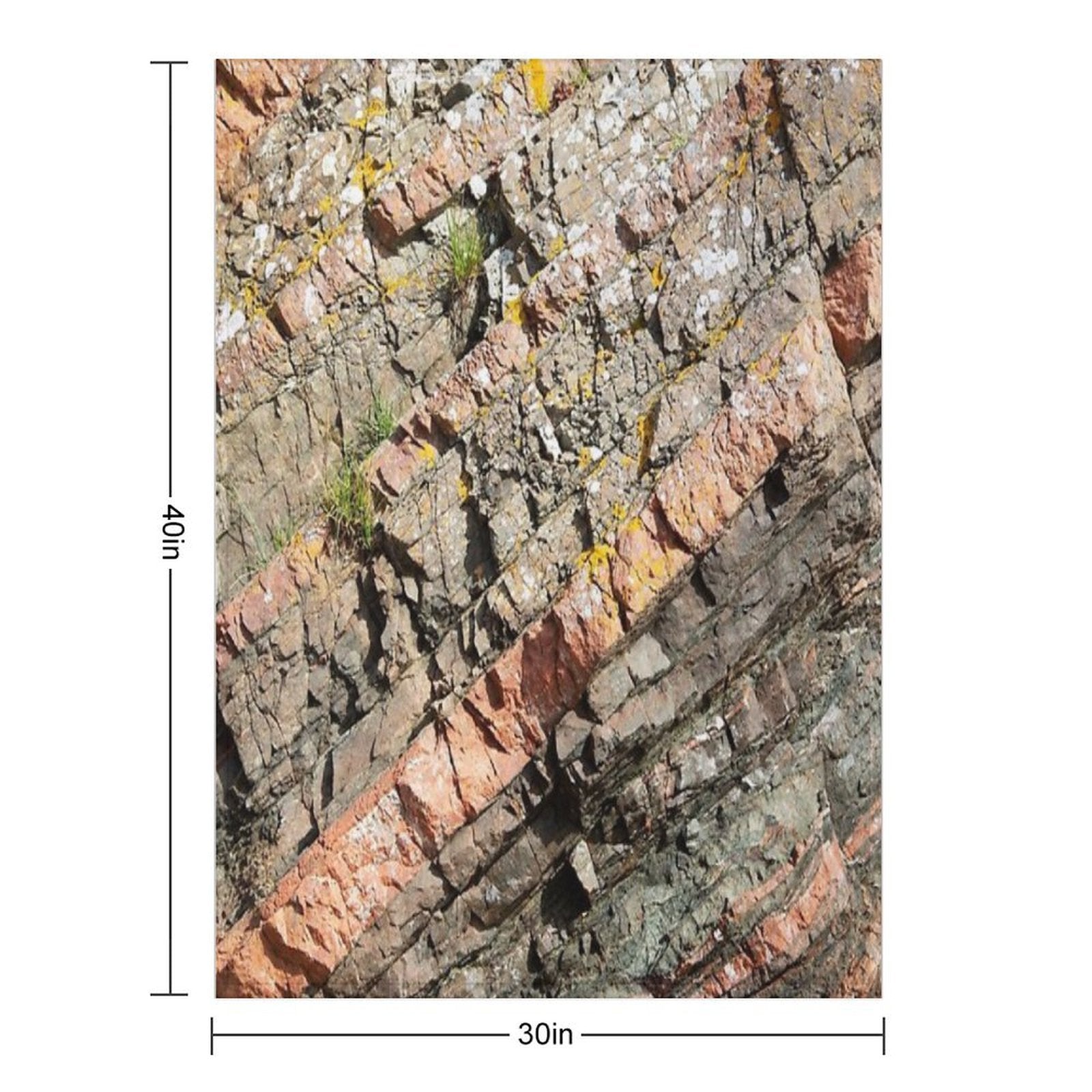A Slice of Geology Quick-dry Throw Blanket