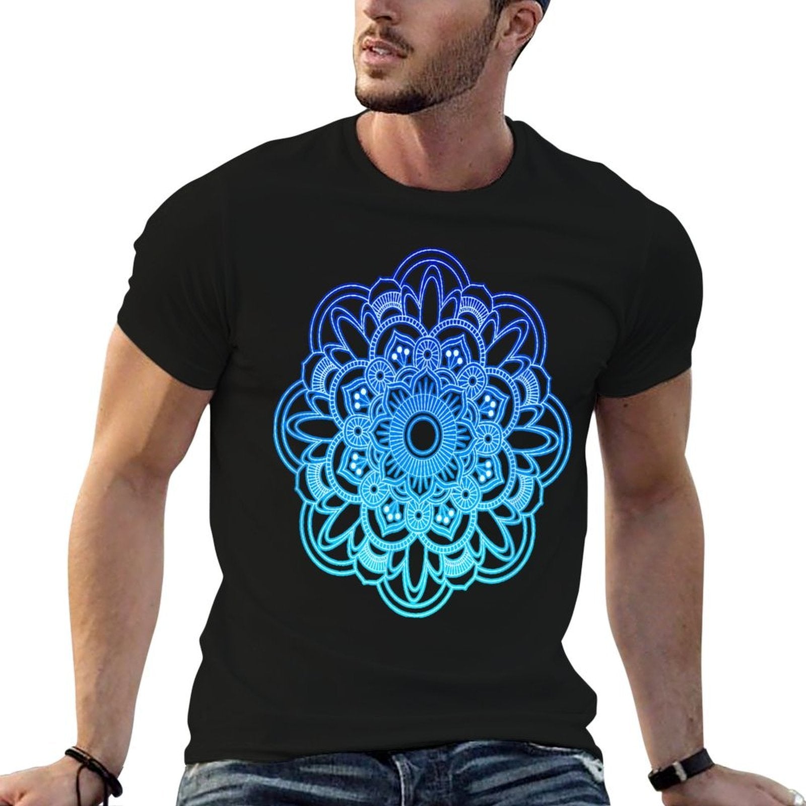 Aesthetic Mandala Floral Flower Mandala Gift  Durable T-Shirt