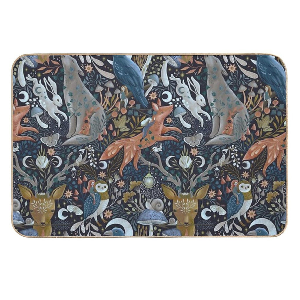 Whimsical Gothic Pattern  Easy Maintenance Bath Mat
