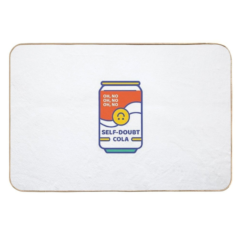 Self-Doubt Cola  Fade-Resistant Bath Mat