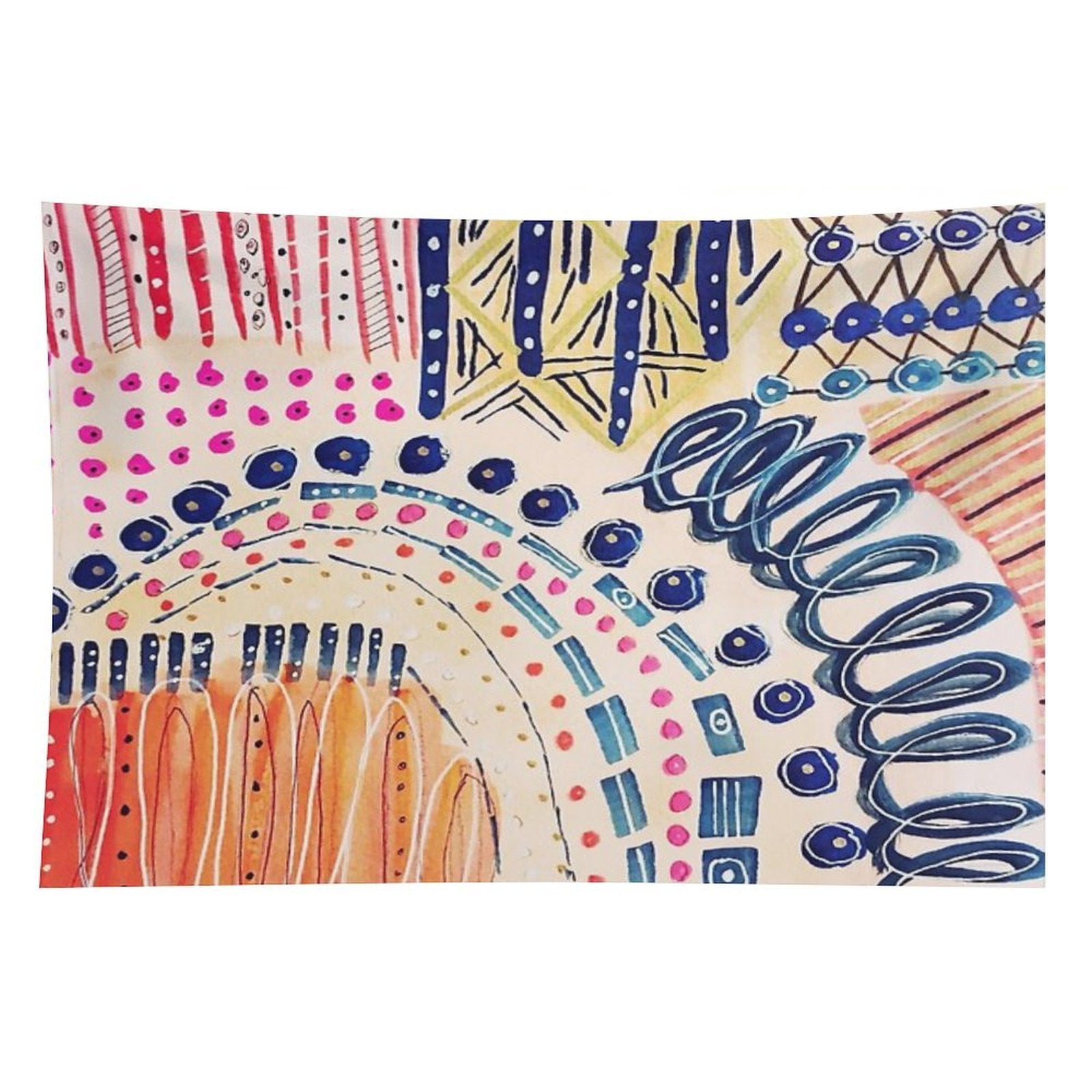 Shakti Abstract Hand Painted Design Tapestry