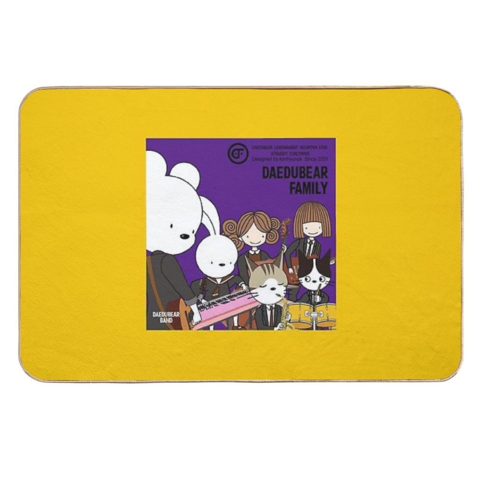 Daedubear Band  Non-Slip Bath Mat