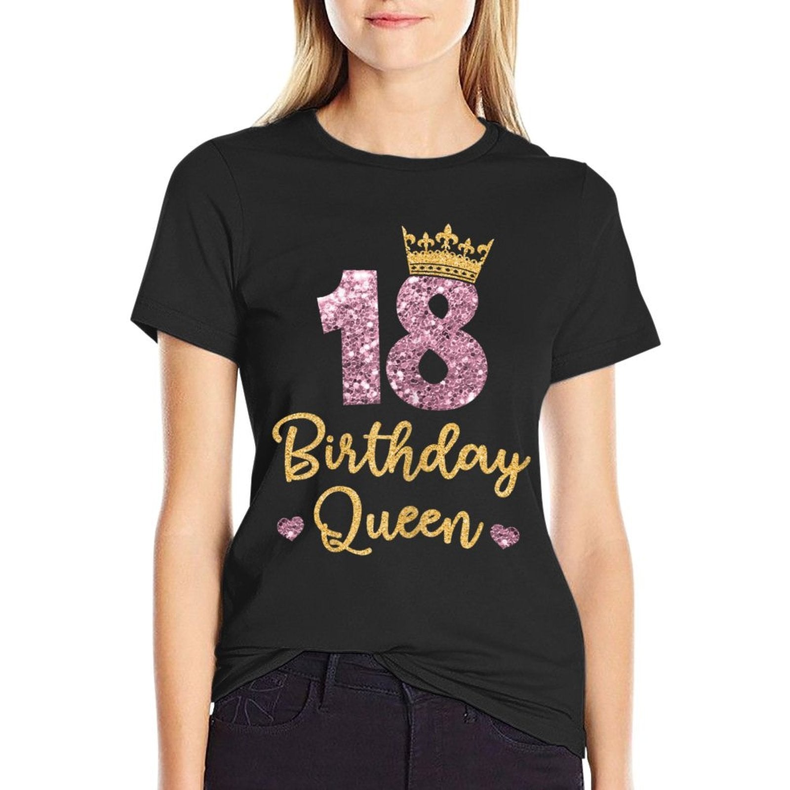 18 Birthday Queen 18th Birthday Queen 18 Years  Graphic-printed T-Shirt