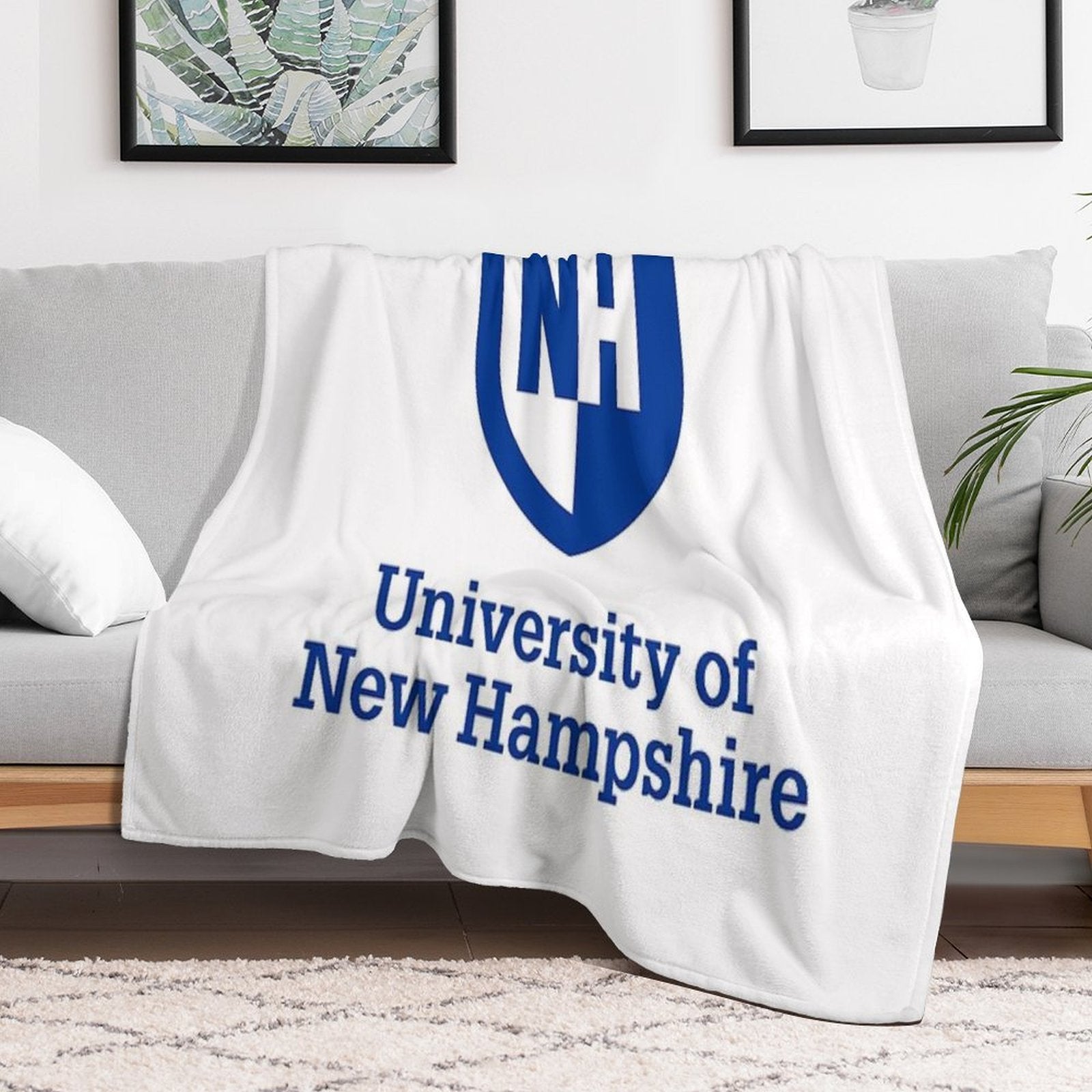 New Hampshire College Shrink-resistant Throw Blanket