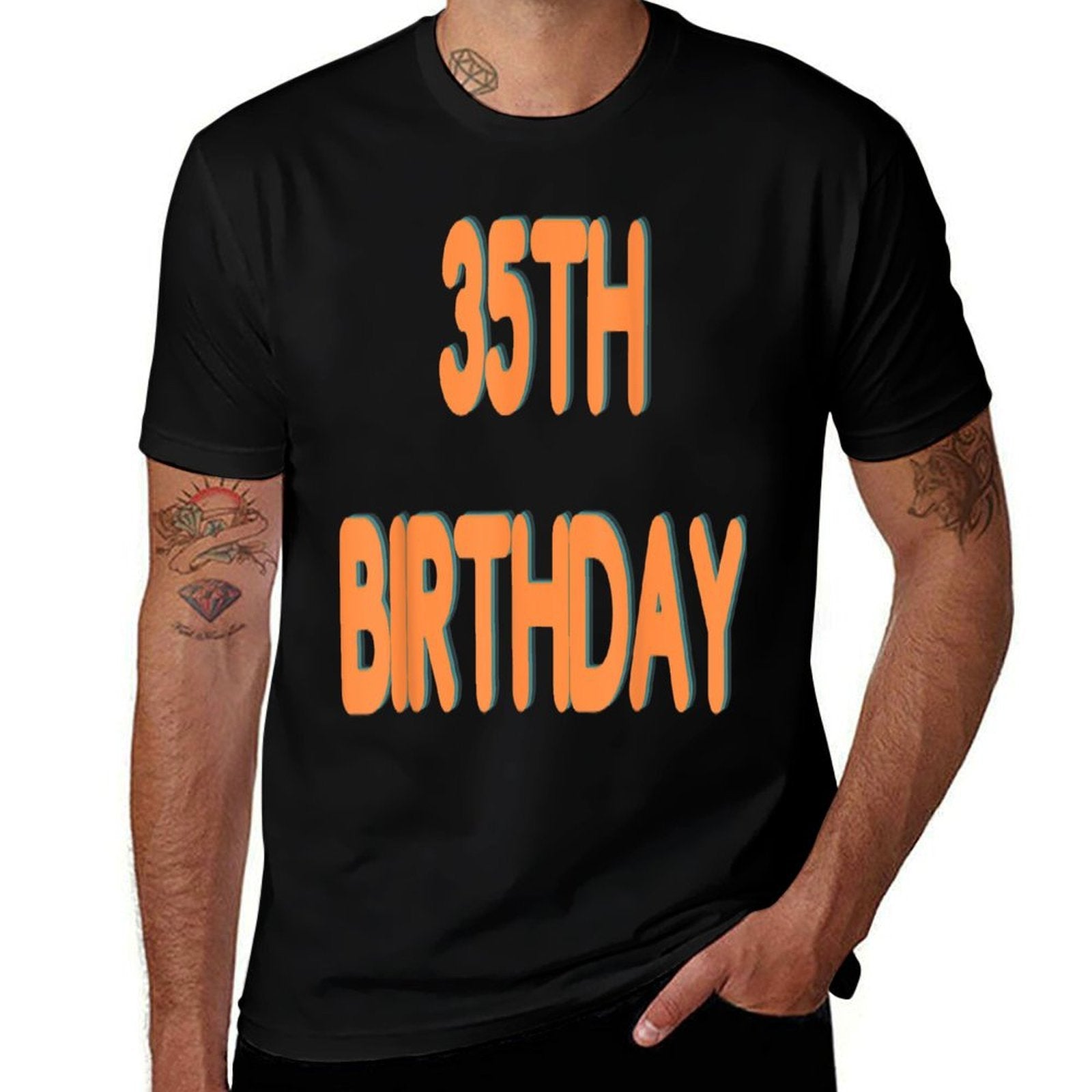 35th Birthday  High-quality Stitching T-Shirt