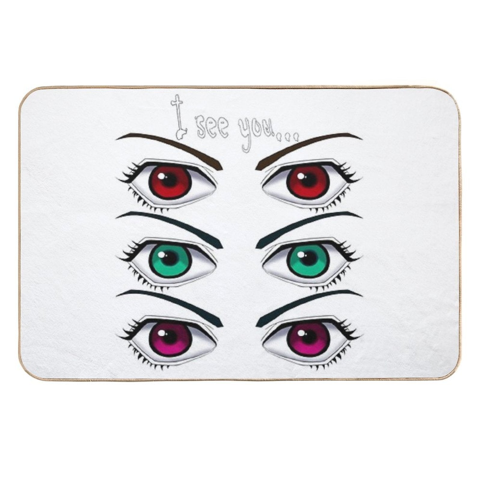 Eyes  Slip-Resistant Bath Mat