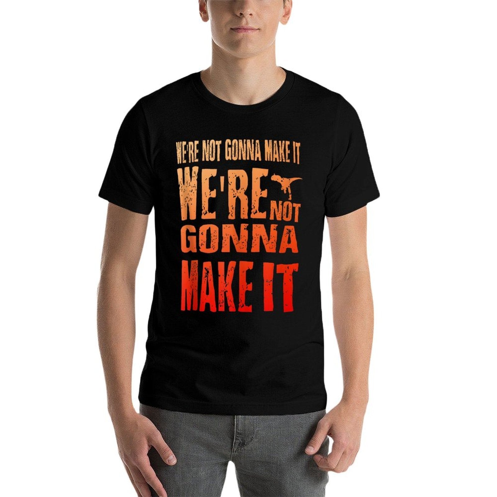 Were Not Gonna Make It, WDW Dinosaur Ride  Oversized Silhouette T-Shirt