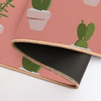 Cacti & Succulent  Easy To Clean Bath Mat