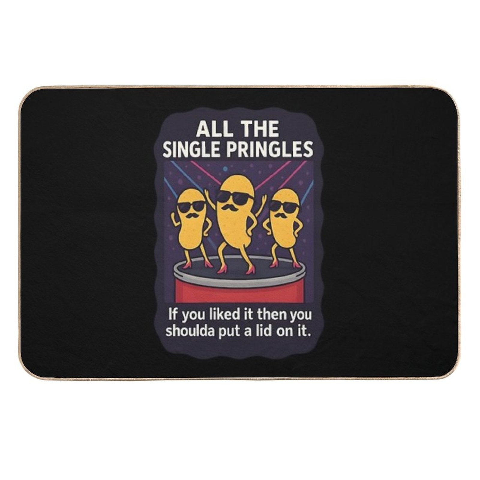 All The Single Pringles  Slip-Resistant Bath Mat