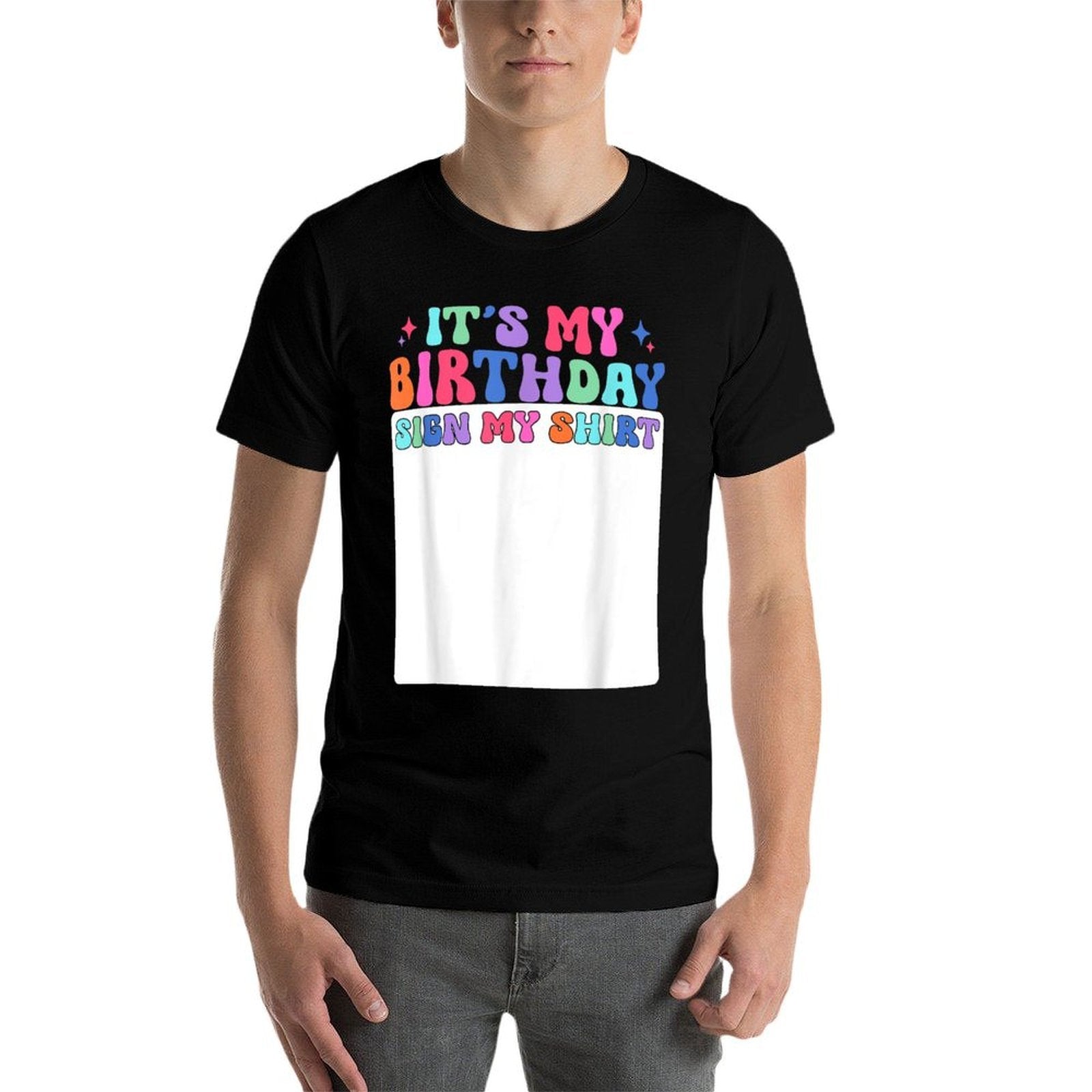 Its My Birthday Sign My Girls Kid Boys Bday Groovy Comfortable T-Shirt