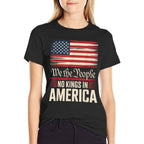 No Kings In America, Democracy, We The People  Polyester Blend T-Shirt
