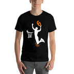 6 Year Old Basketball Dunk 6th Birthday Party Boys  Polyester Blend T-Shirt