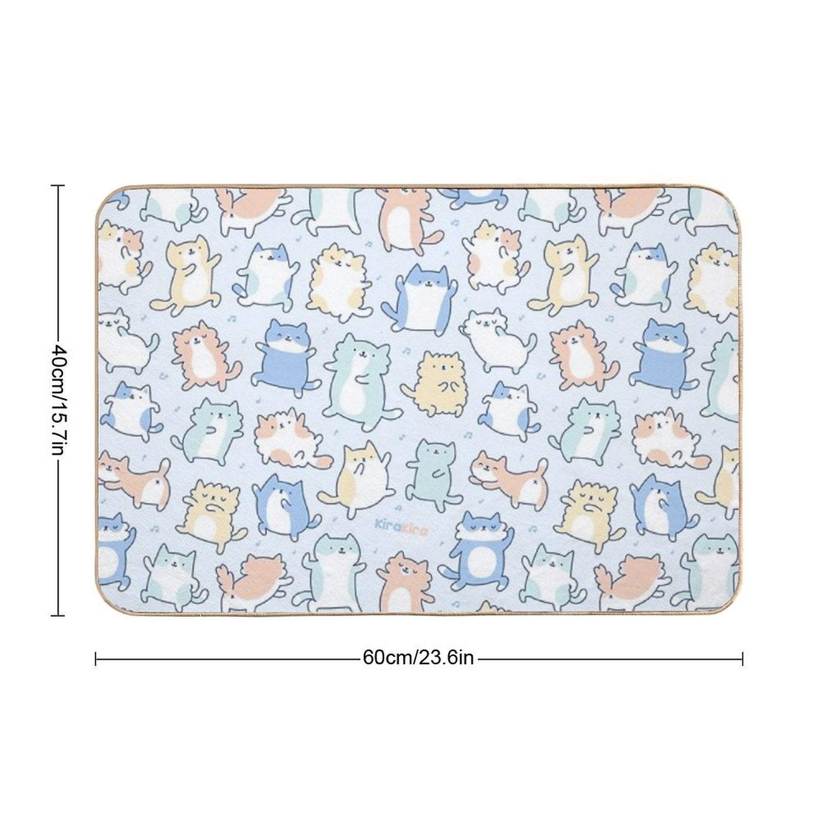 Kitty Dance Off!  Absorbent Bath Mat