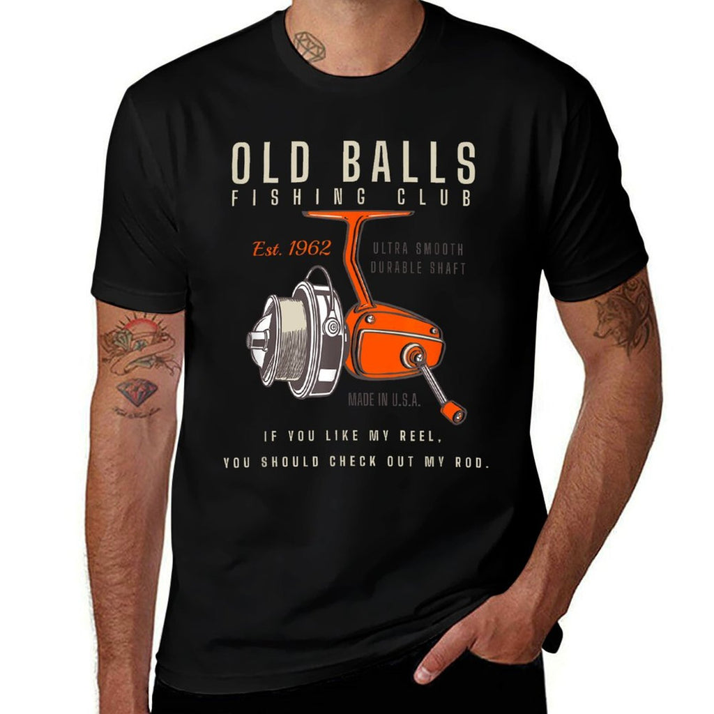 Funny 60th Birthday Fishing Pun for Men's Over The Hill 60  Moisture-wicking T-Shirt