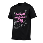 Just A Girl Who Loves To Sing Motivational  Relaxed-fit T-Shirt