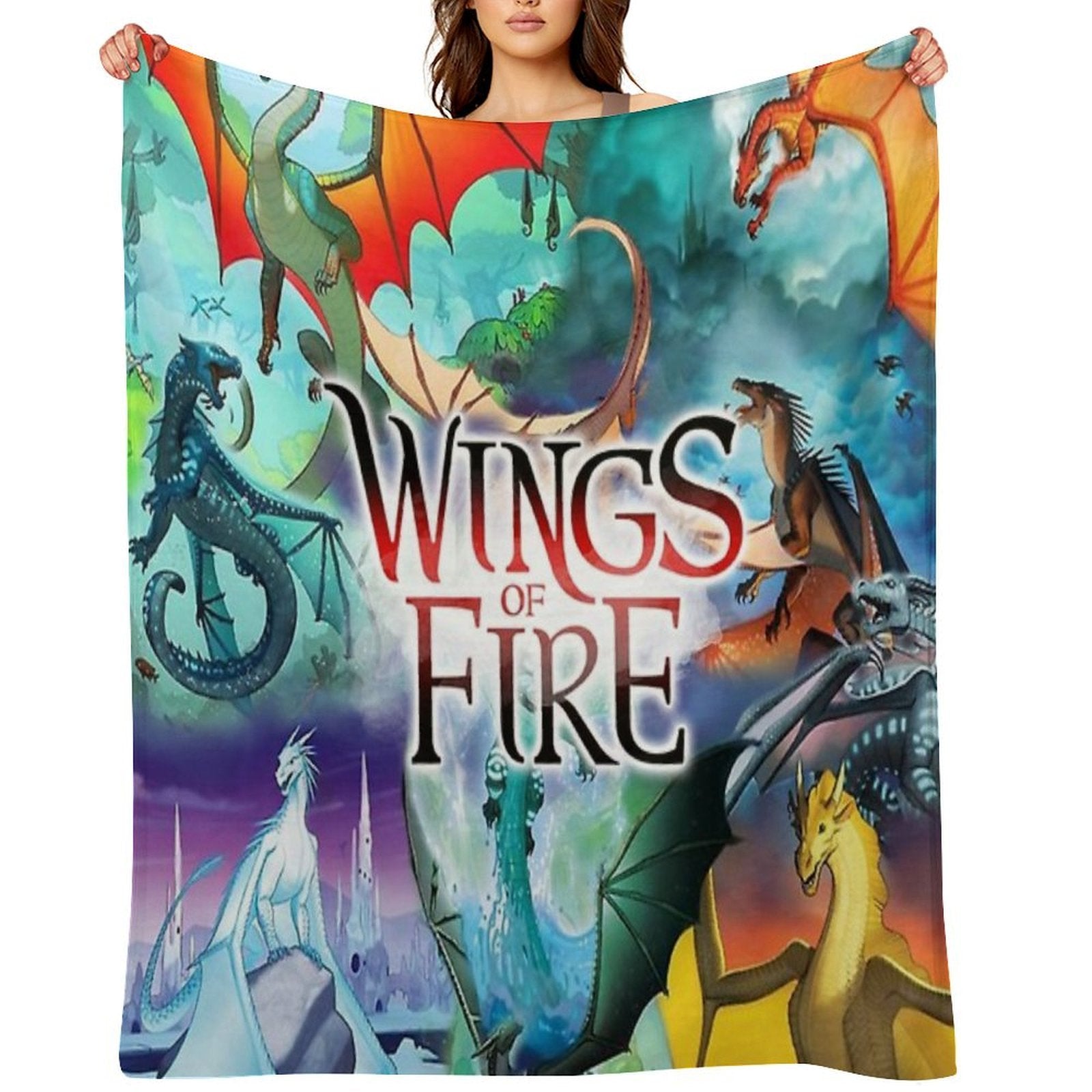 Wing of Fire All Dragon Compact Throw Blanket