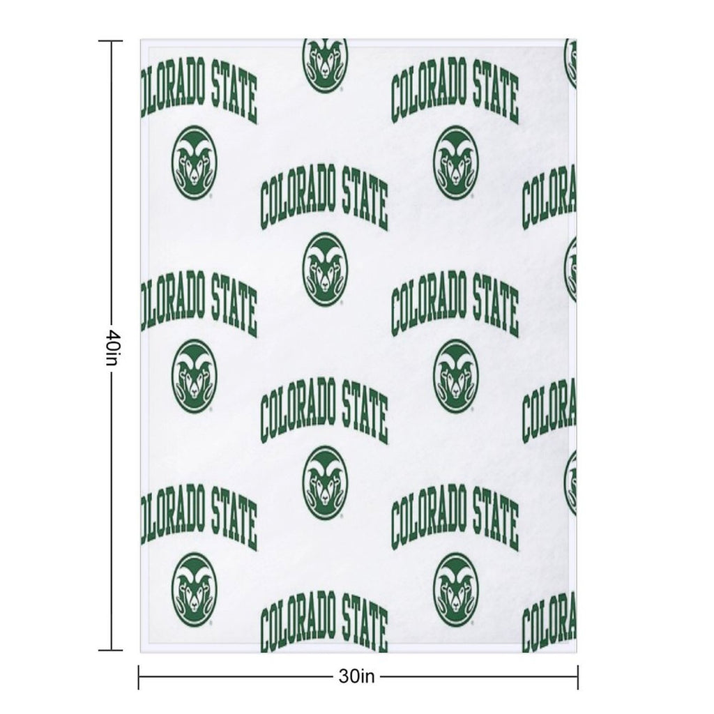 Colorado State University Machine-washable Throw Blanket